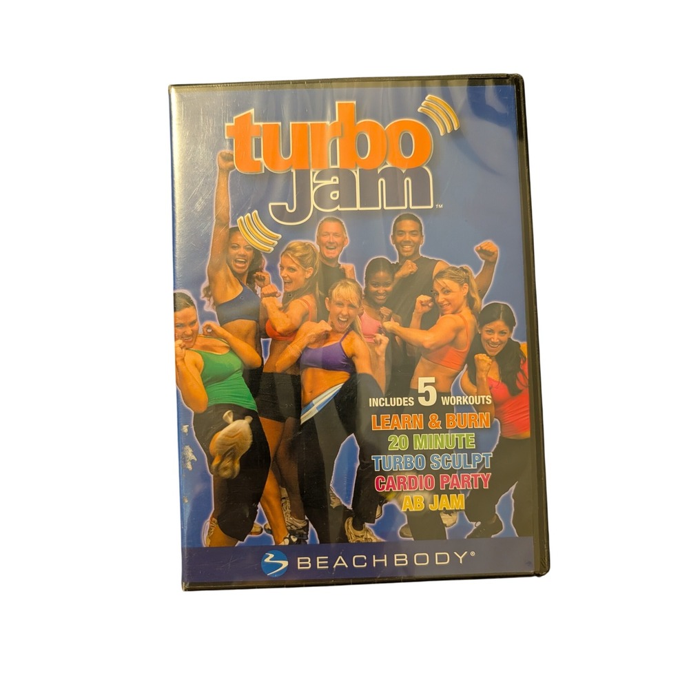 Beachbody‎ Turbo Jam 5 Workouts Chalene Johnson 2 DVD Set New Sealed Fitness